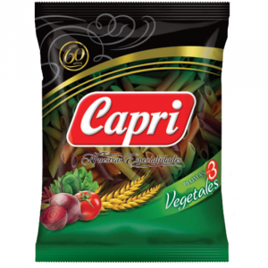 PASTA PLUMA CON 3VEGETALES CAPRI 500g