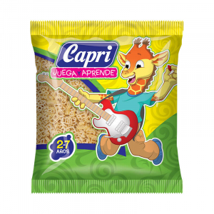 PASTA JUEGA Y APRENDE FIGURITAS CAPRI 250g