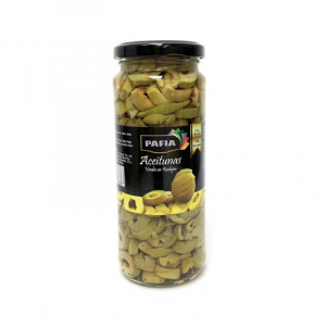 ACEITUNA VERDE EN RODAJAS PAFIA 330g