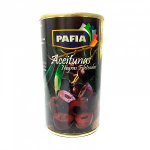 ACEITUNA NEGRA FILETEADA PAFIA 350g