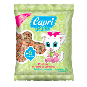 PASTINA EN FORMA DE ESTRELLITAS CON VEGETALES CAPRI 250g